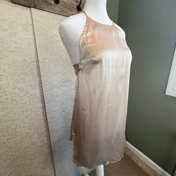NWT Free People Intimately Free Tan Nightie Chemise S Adjustable Cross Back - Picture 8 of 16